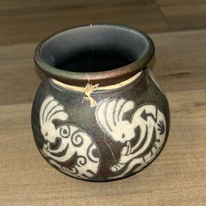 Earth & Fire Raku Tribal Handmade Pottery Fertility Vase J.Jeremy Dillar